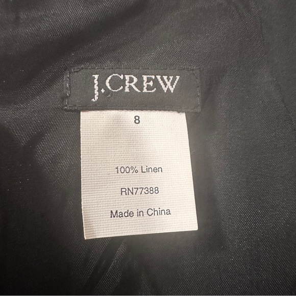 J Crew Womens Size 8 Black Linen Sleeveless Maxi Dress Evening Classy - Picture 6 of 7